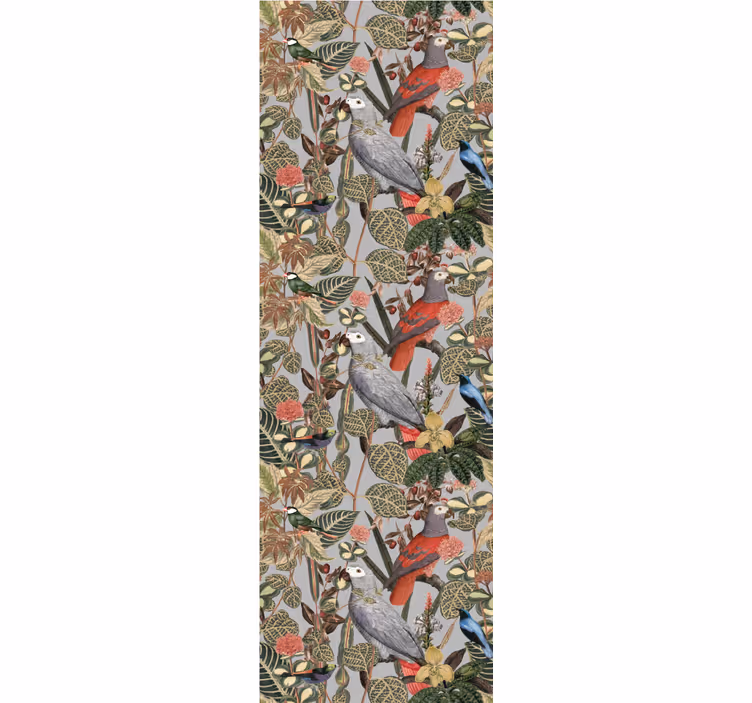 Exotic Parrot Pattern parrots wallpaper - TenStickers