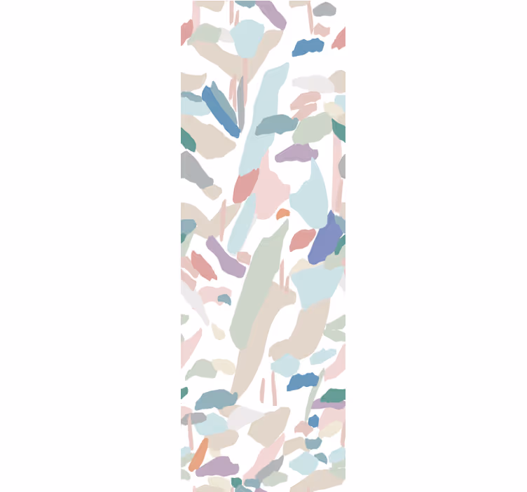 Colorful Organic Shapes abstract wallpaper - TenStickers