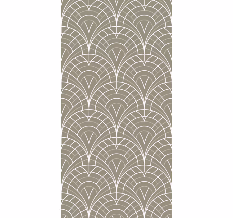 Curved Line Patterns contemporary wallpaper - TenStickers