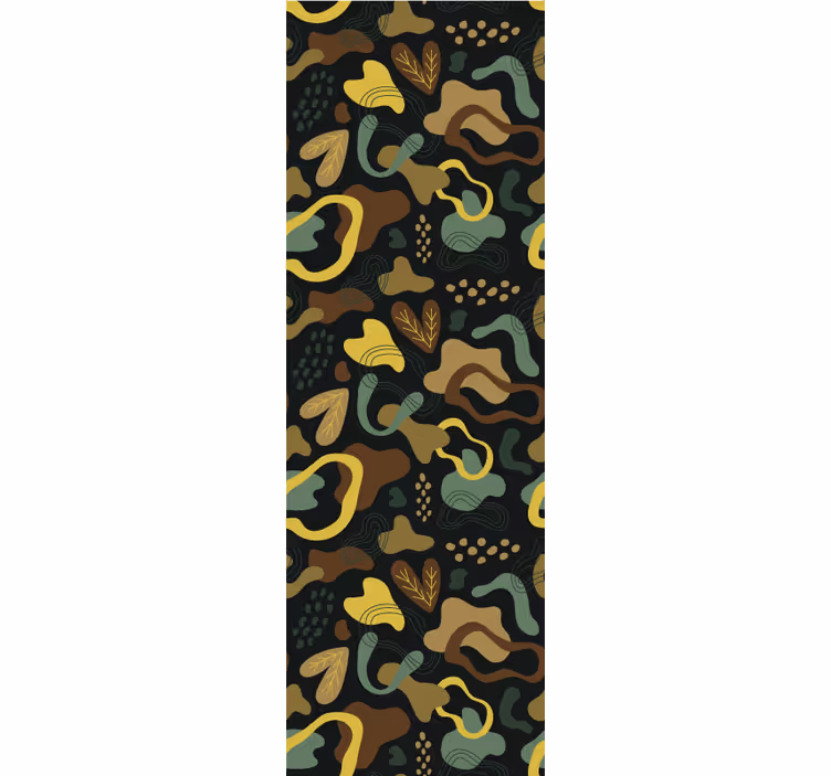 Organic shape patterns abstract wallpaper - TenStickers