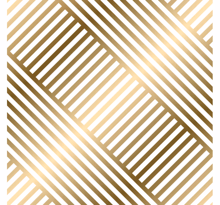 geometric gold lines Hallway Wallpaper - TenStickers