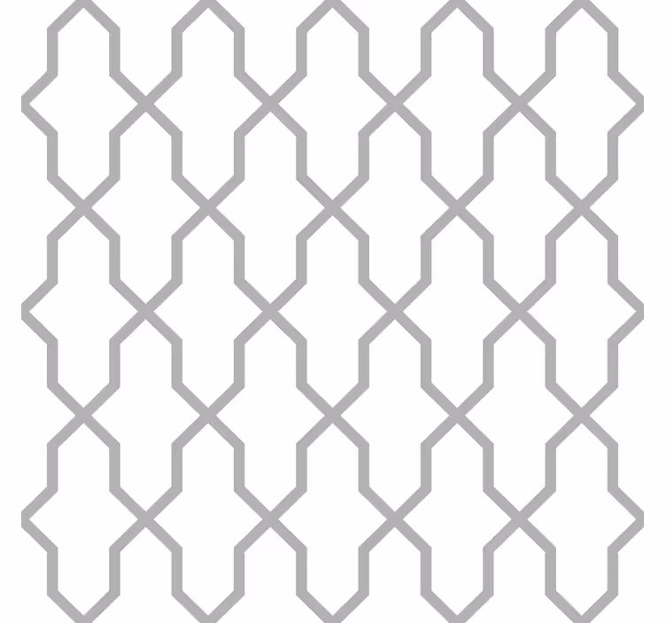 Grey harmony goemetric wallpaper - TenStickers