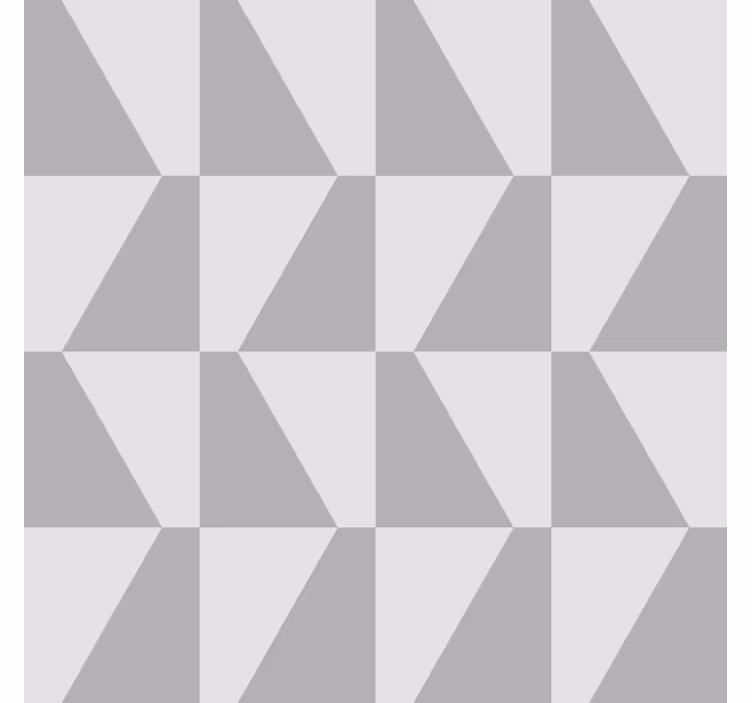 Gray trapeze goemetric wallpaper - TenStickers