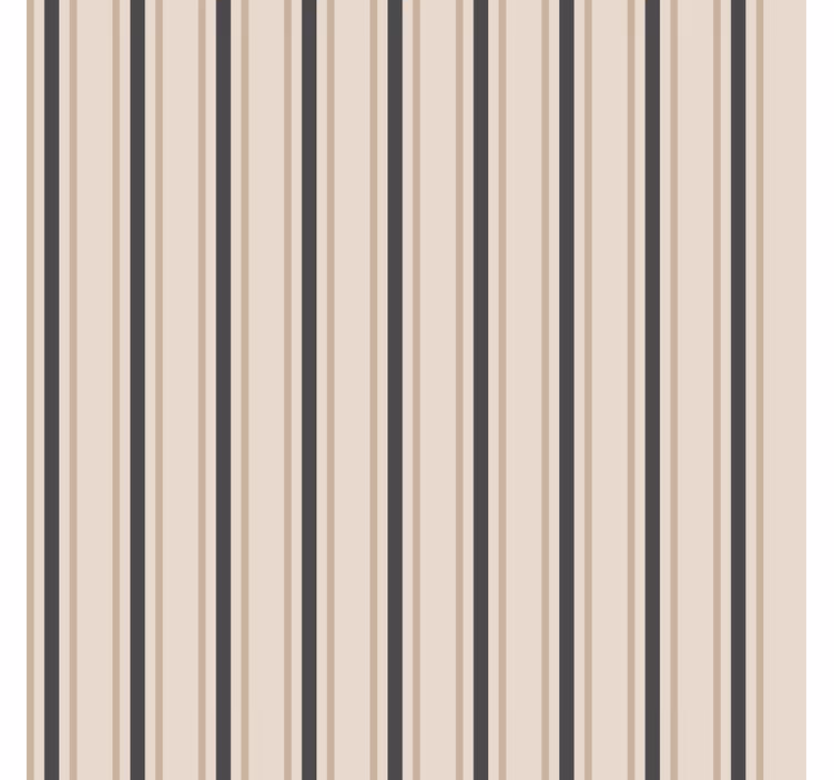 Black and beige colours wallpaper vertically striped - TenStickers