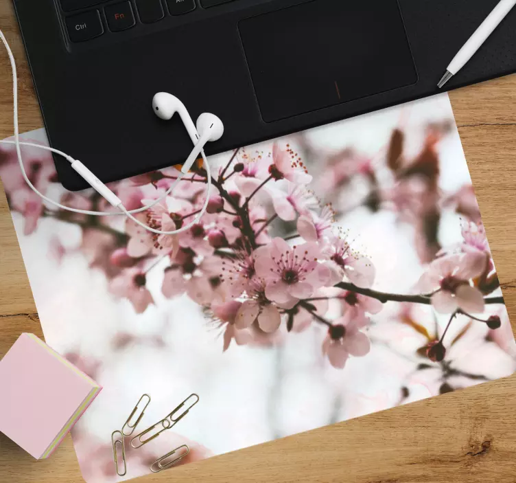Almond blossoms floral mousepad - TenStickers