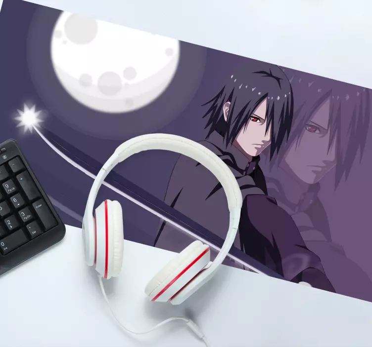 Angry manga character anime mousepad - TenStickers