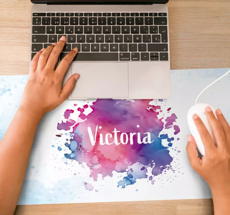 Aquarella explosion personalised mouse mat - TenStickers