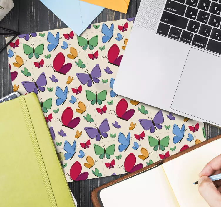 Butterflies Flying for kids butterfly mousepad - TenStickers