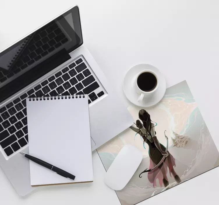 Samurai warrior princess anime mouse pad - TenStickers