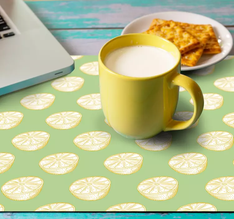Hand drawn lemon citrus fruit citrus mousepad - TenStickers