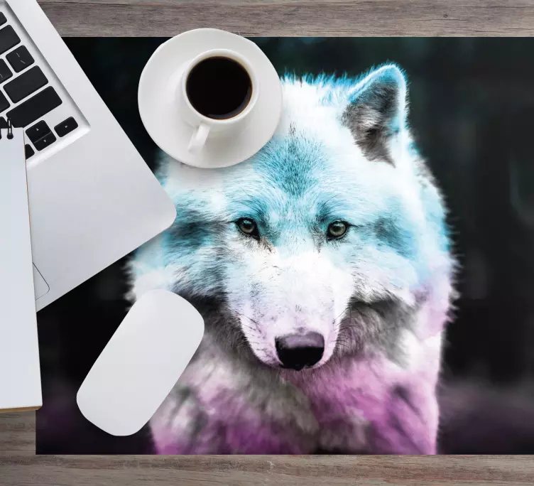 Majestic Wolf original mouse pad - TenStickers