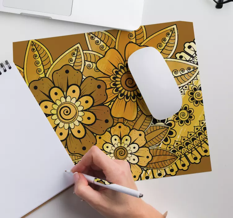 Paisley Indian style paisley mouse pad - TenStickers