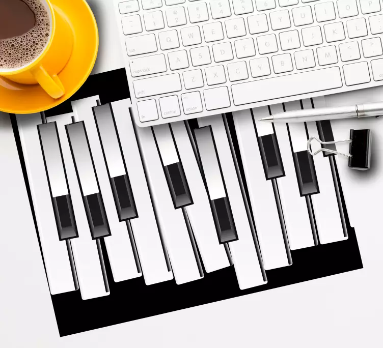 Piano keyboard original mouse pad - TenStickers