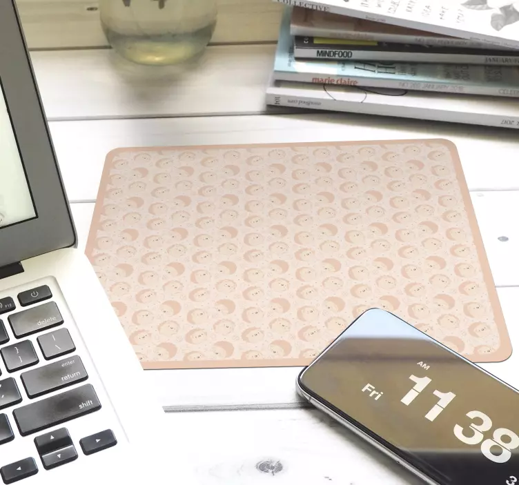 Porcupine pattern hedgehog mouse pad - TenStickers