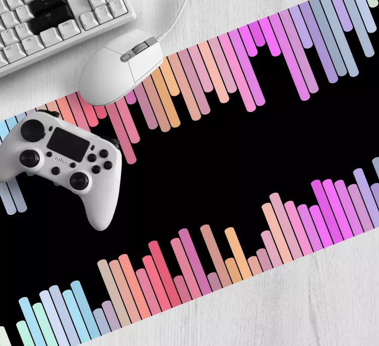 Vertical colorful stripes gaming mouse pad - TenStickers