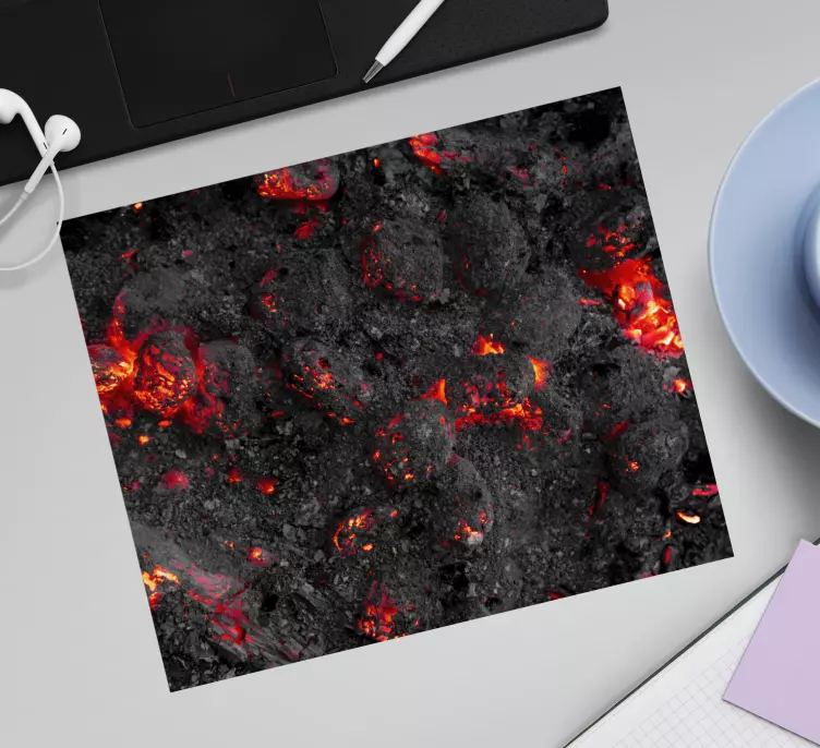 Volcanic ashes anime mousepad - TenStickers