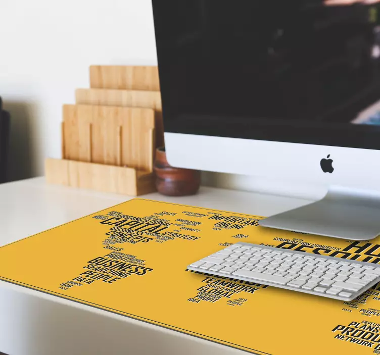 World map companies world map mouse pad - TenStickers