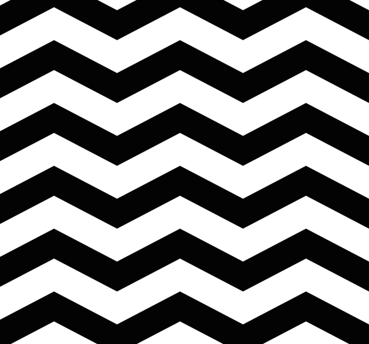 White and black chevron pattern blind kitchen - TenStickers