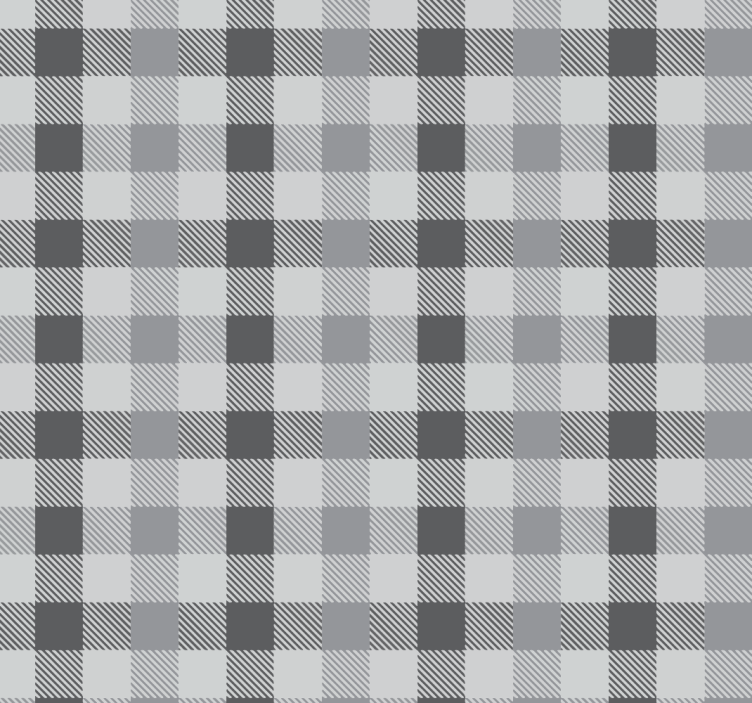 Grey gingham pattern blind kitchen - TenStickers