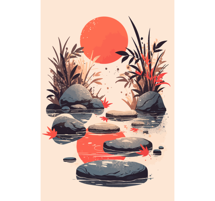 Inspiration Japanese style bathroom blind - TenStickers