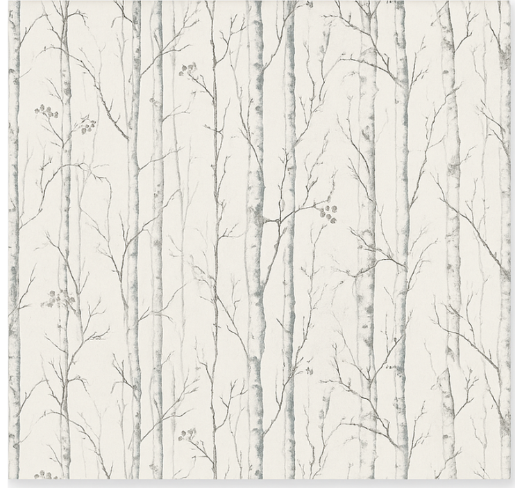 Swedish birch motif bathroom blind - TenStickers