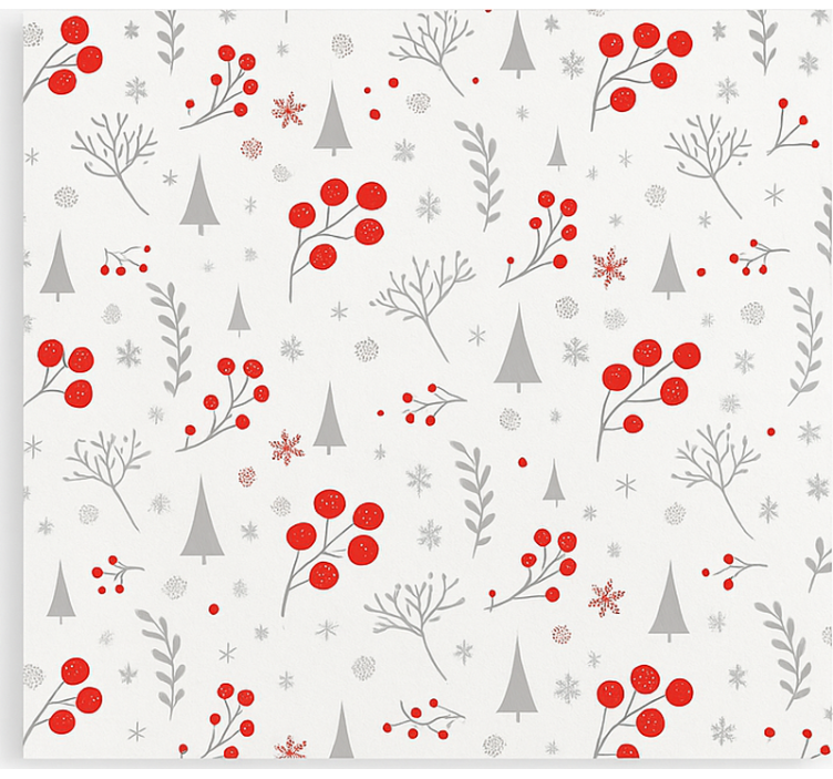 Vintage Christmas Pattern living room blind - TenStickers