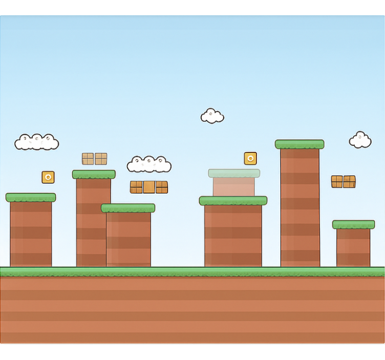 Power up gaming blocks blind geek - TenStickers