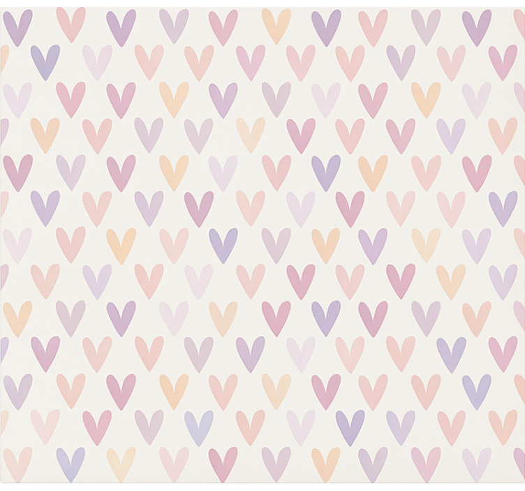 Pastel Heart Pattern blind teens - TenStickers