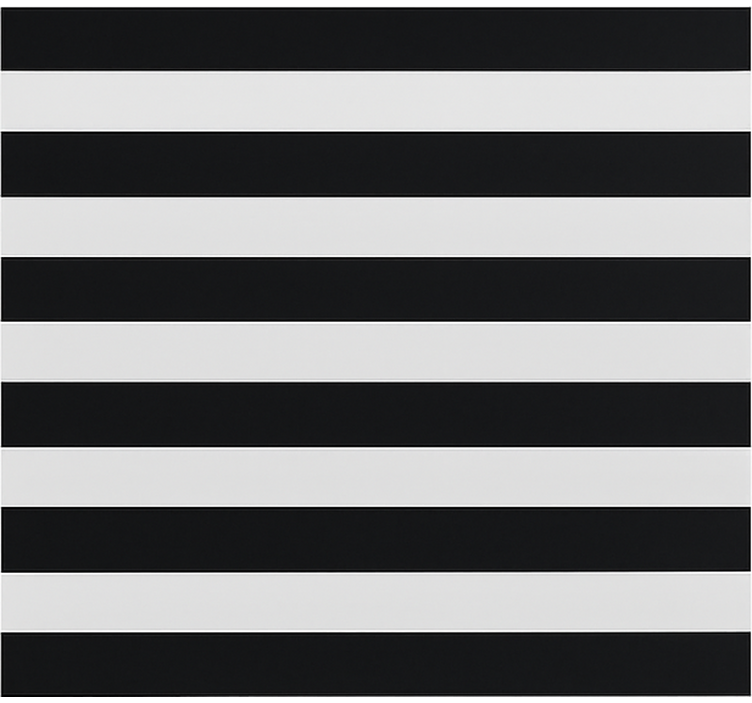 Black and transparent stripped  dining room blind - TenStickers