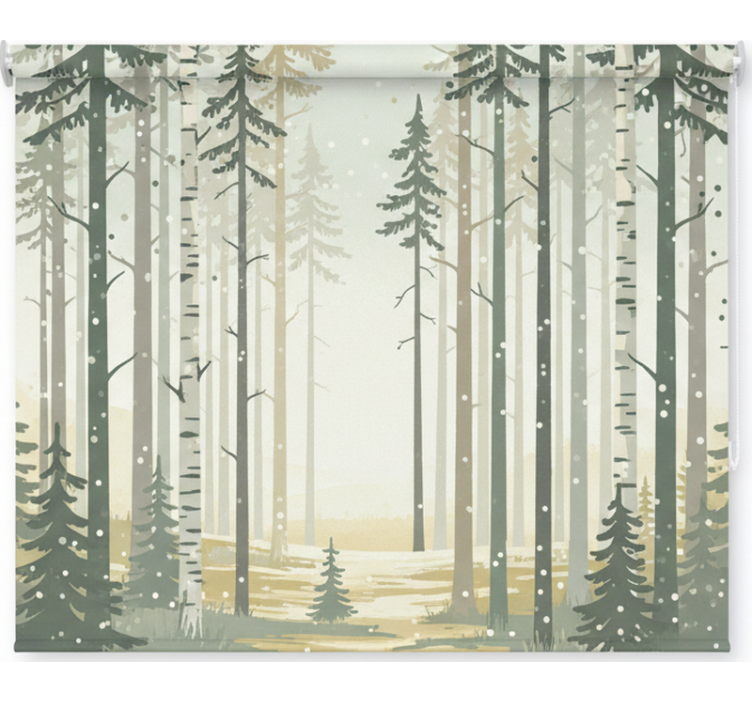 Scandinavian blind calming scandinavian forest - TenStickers