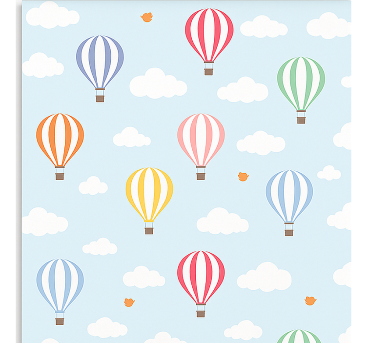 Scandinavian blind pastel balloon adventure - TenStickers