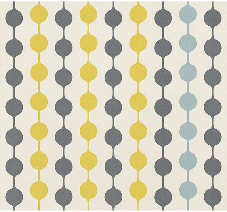 Scandinavian blind with hanging colorful circles - TenStickers