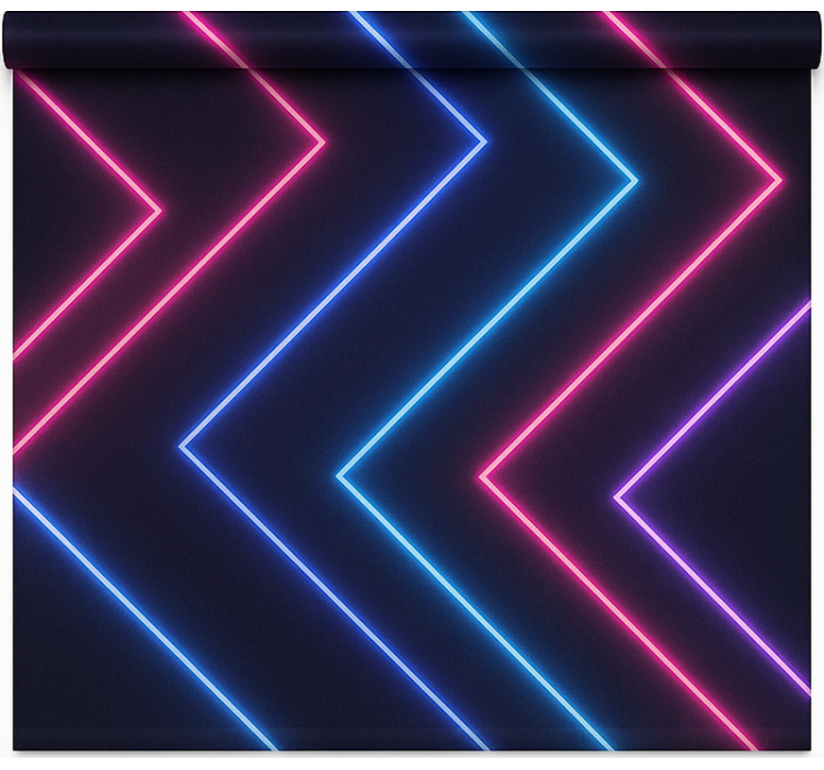 Blind teens neon lights peeking through blinds - TenStickers