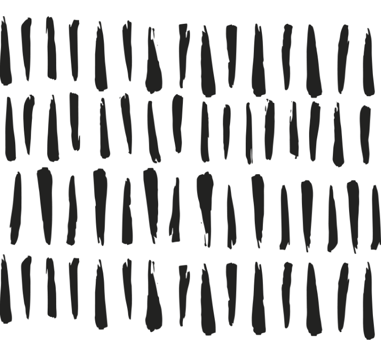 Elegant black stripes bathroom blind - TenStickers