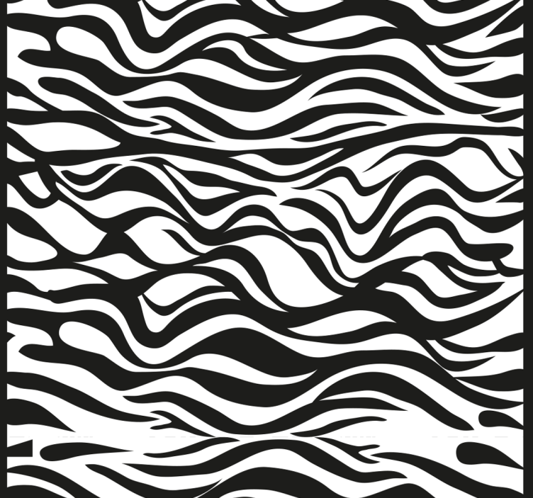 Home office blind zebra stripes pattern - TenStickers
