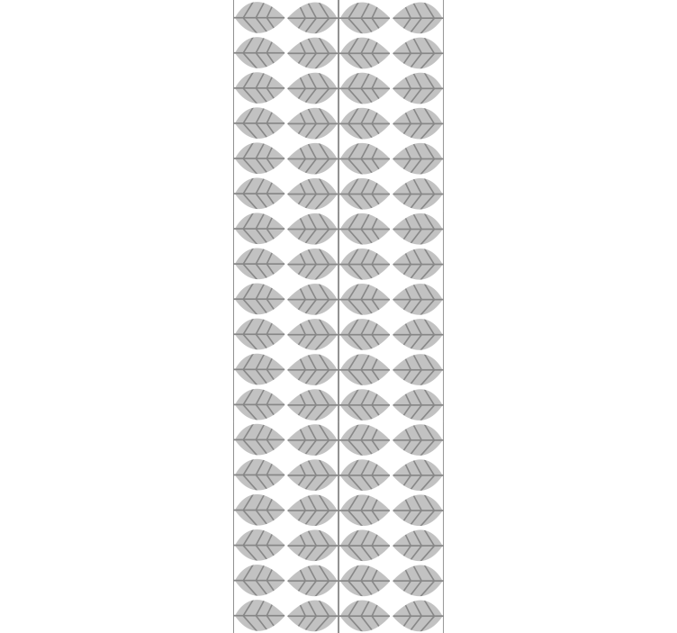 Dining room blind with elegant leaf design - TenStickers