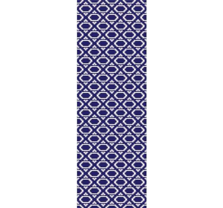 Dining room blind with geometric hexagonal patterns - TenStickers