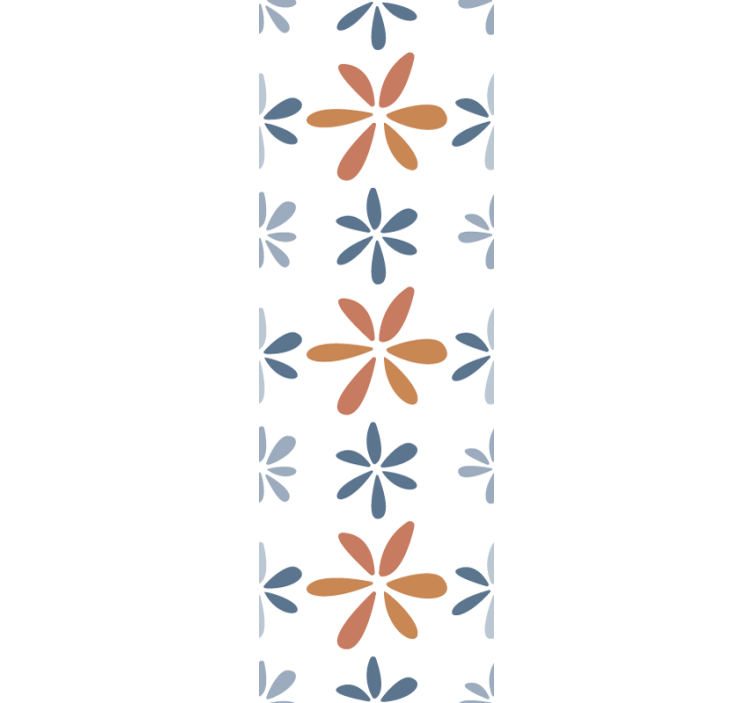 Dining room blind with floral geometric patterns - TenStickers