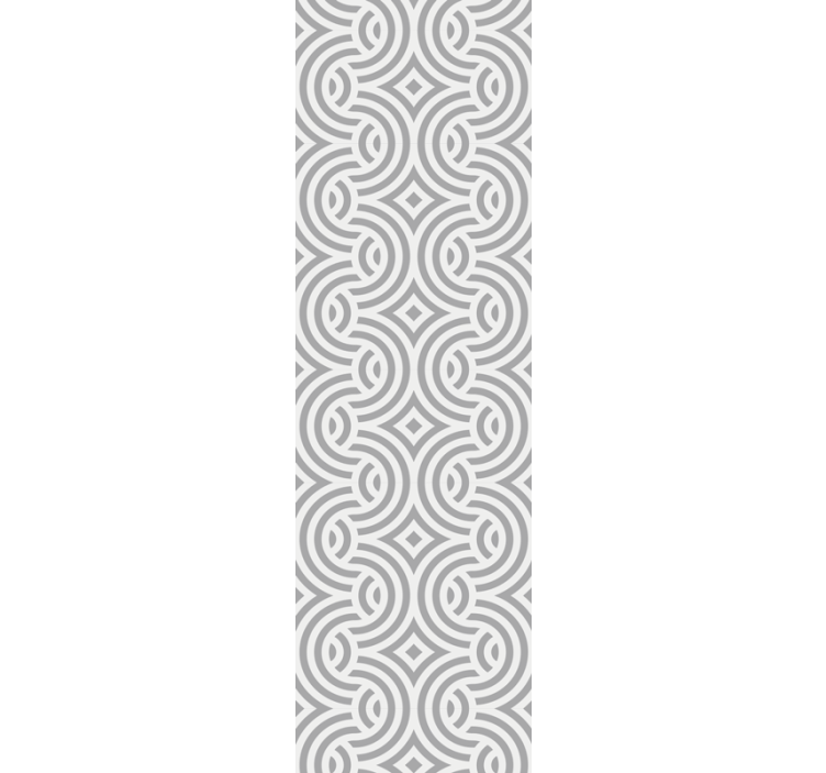 Dining room blind with geometric spiral design - TenStickers