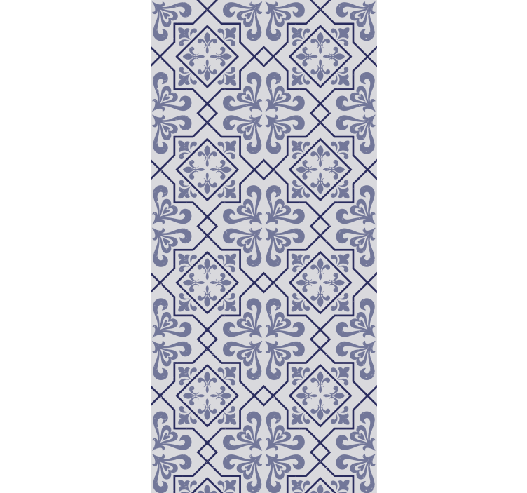 Blind kitchen blue octagon portuguese tile - TenStickers