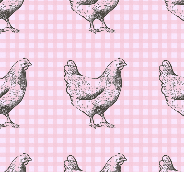 Blind kitchen hen patterned decor - TenStickers