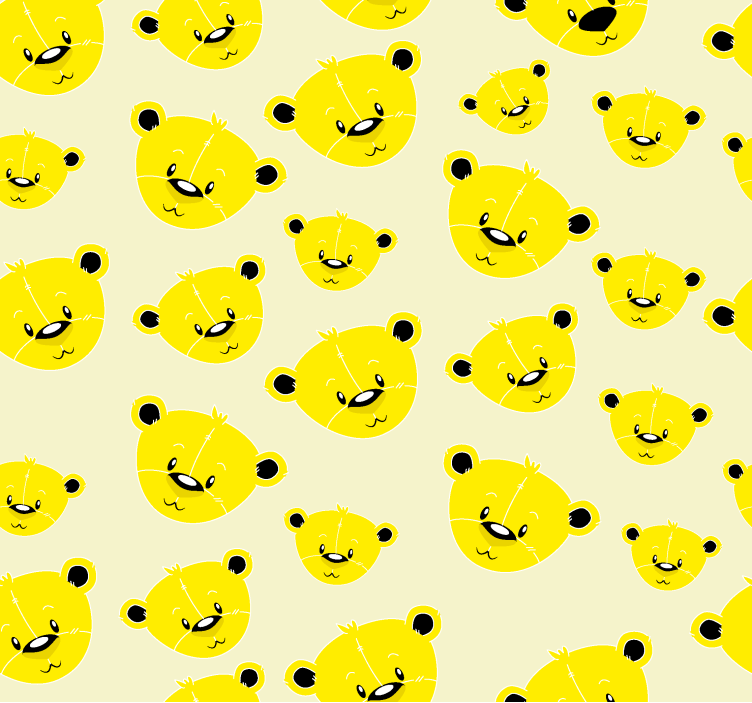Blind children cute bears pattern blanket - TenStickers