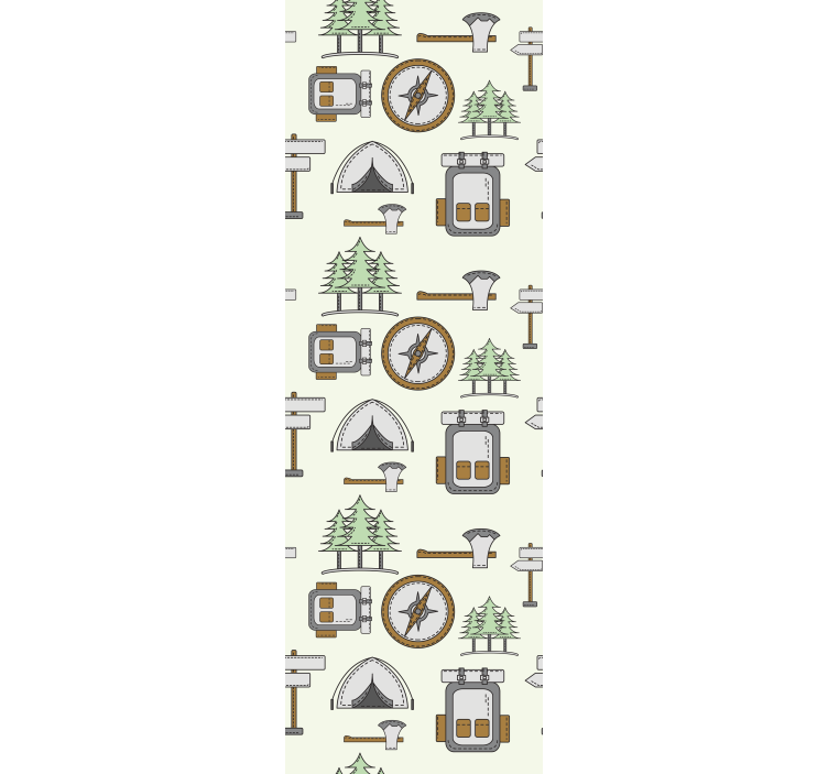 Camping bag bowl headchet compass for blind children - TenStickers