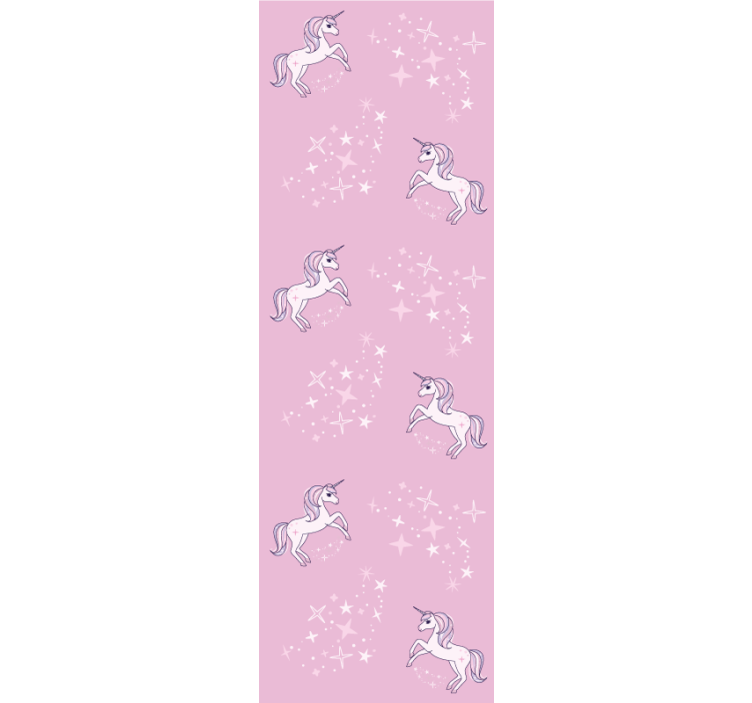 Blind children pink pattern with unicorns - TenStickers