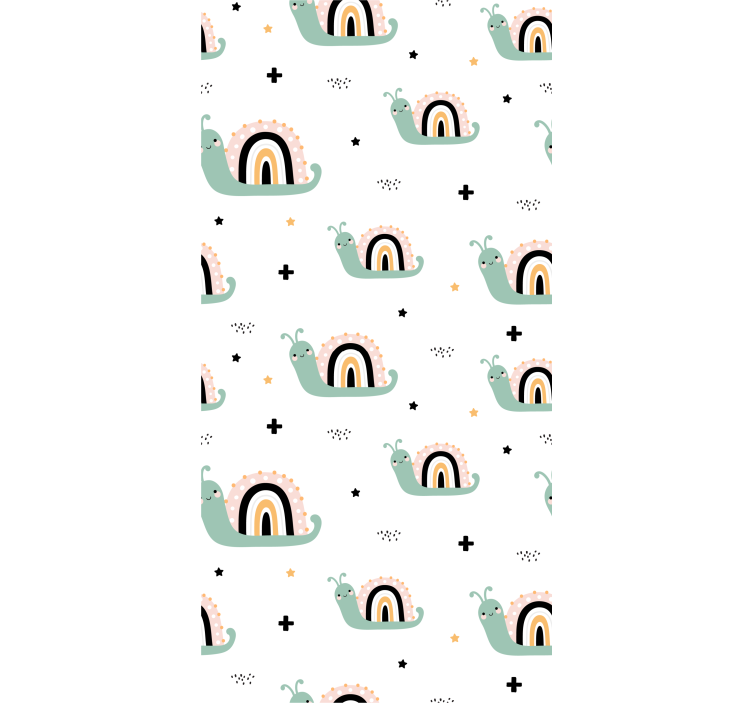 Blind children cute snail rainbow shells - TenStickers