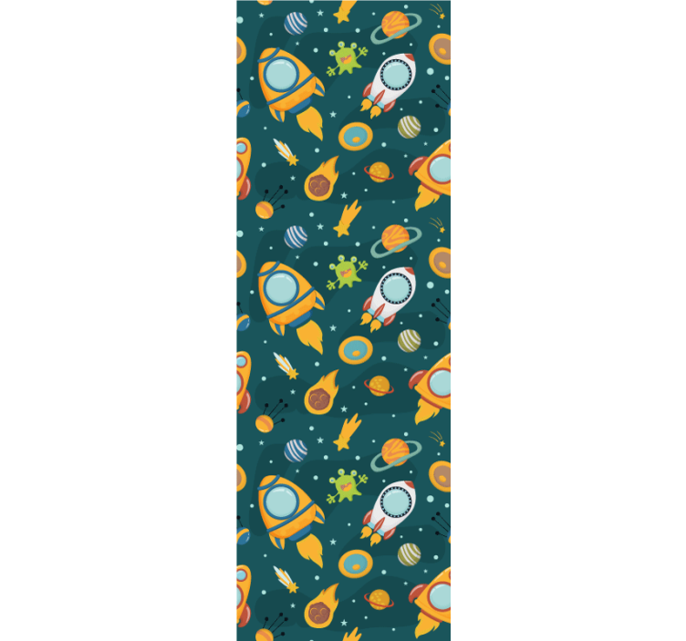 Blind children new planet with funny aliens illustration - TenStickers