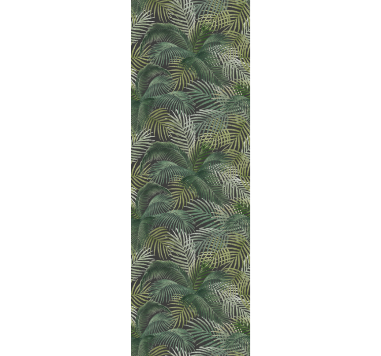Blind office tropical green palm leaves - TenStickers