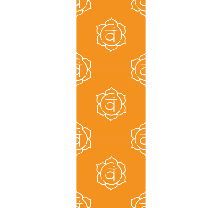 Blind office beautiful sacral chakra symbol - TenStickers