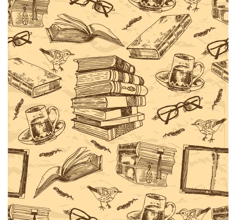 Blind office antique library - TenStickers