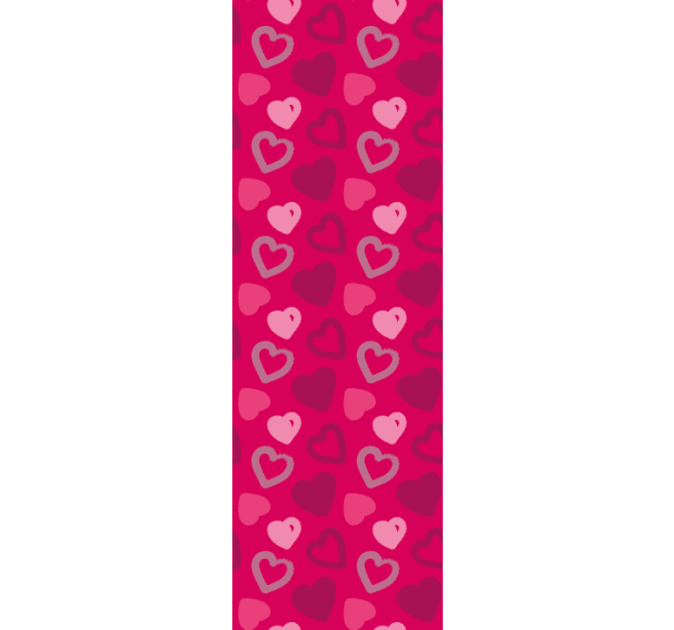 Blind teens fuchsia hearts - TenStickers